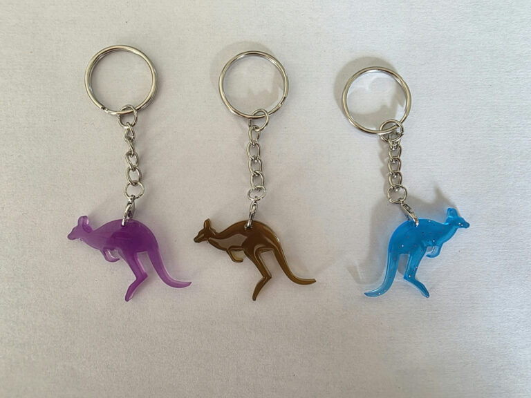 Porte-clé animal en résine — Kangourou