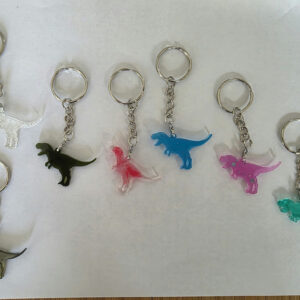 Porte-clé animal en résine — Dinosaure
